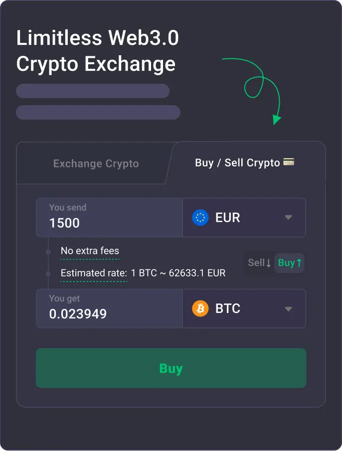 Choose Buy/Sell crypto