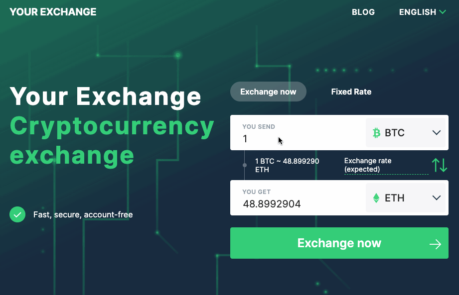 changenow crypto exchange